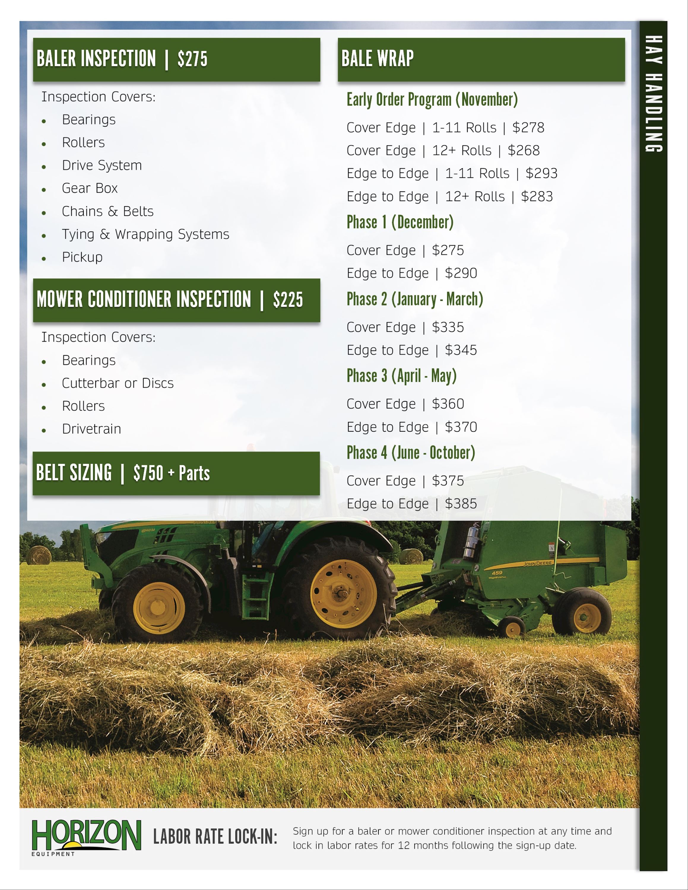 Hay Handling Service Packages