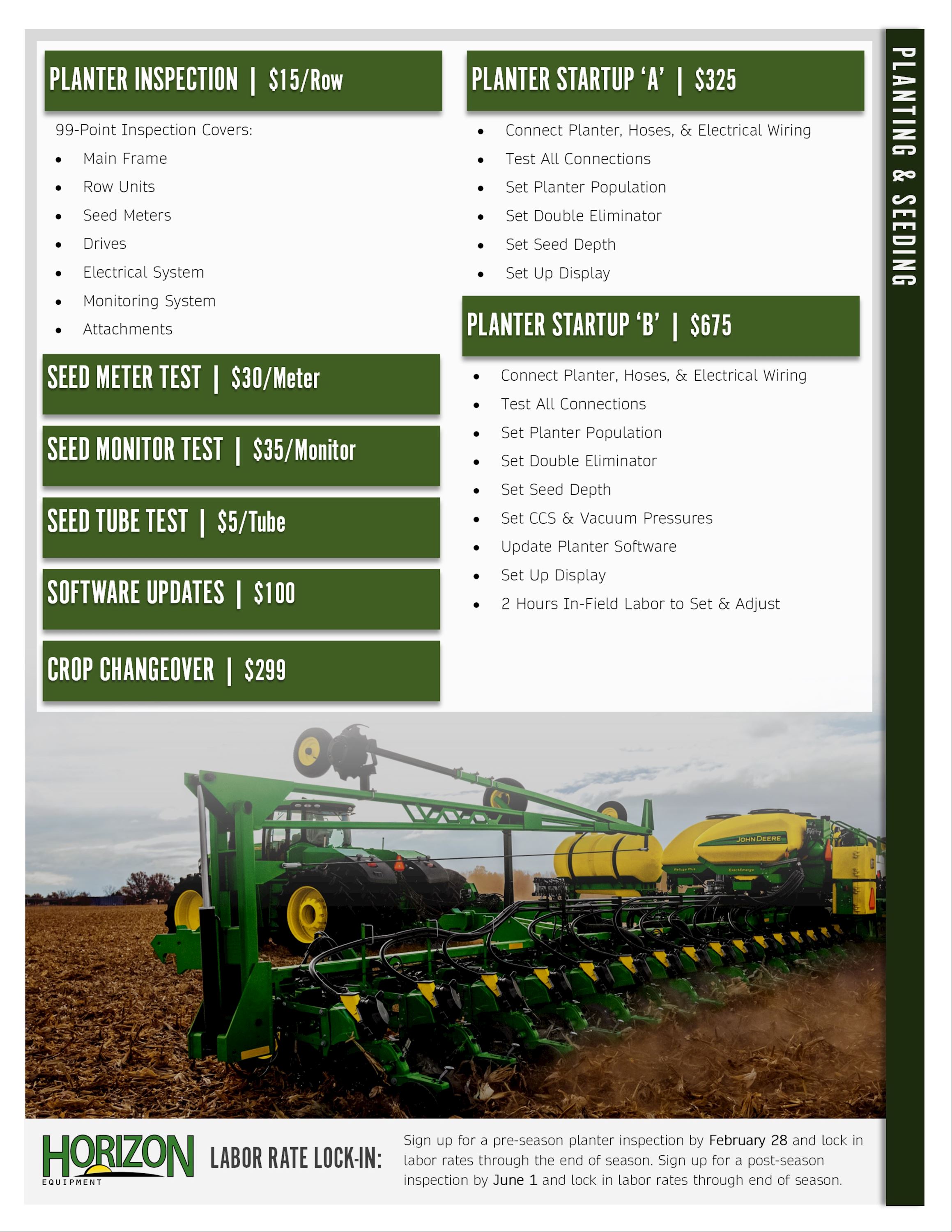 Planting Service Packages