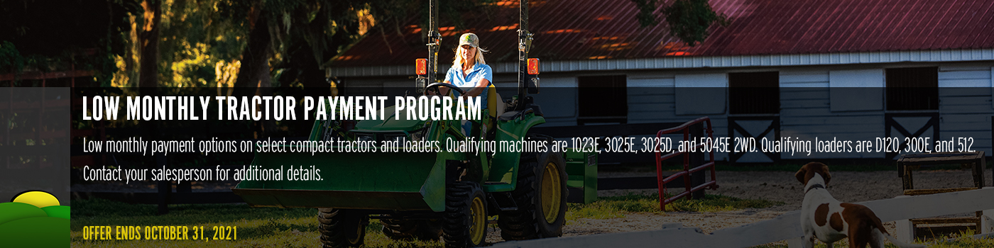 Low Monthly Tractor Payment Program